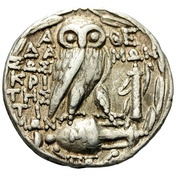 Tetradrachm, Greece (ancient), 108 BC - 107 BC reverse image