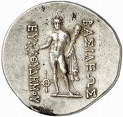 Tetradrachm - Euthydemos II, Greece (ancient), 185 BC - 180 BC reverse image