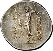 Tetradrachm - Prusias II Kynegos Nikomedeia, Greece (ancient), 182 BC - 149 BC reverse image