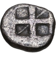 Obol, Greece (ancient), 525 BC - 500 BC reverse image