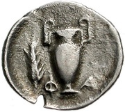 Obol, Greece (ancient), 400 BC - 300 BC reverse image