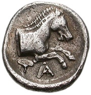 Obol, Greece (ancient), 400 BC - 350 BC reverse image