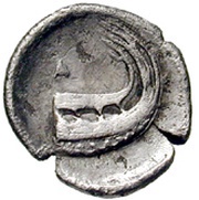 Obol, Greece (ancient), 387 BC - 374 BC reverse image