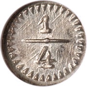 ¼ Real obverse image