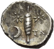 Trihemiobol, Greece (ancient), 450 BC - 380 BC reverse image