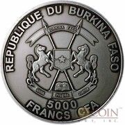 5000 Francs CFA Baby Smilodon obverse image