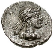 Obol, Greece (ancient), 400 BC - 300 BC reverse image