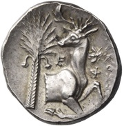 Octobol - Syrakosios, Greece (ancient), 340 BC - 325 BC reverse image