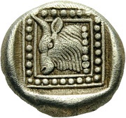 Triobol, Greece (ancient), 512 BC reverse image