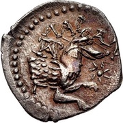 Obol, Greece (ancient), 324 BC - 323 BC reverse image
