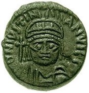 10 Nummi - Justinian I Ravenna; Regnal Year, Bust Facing obverse image
