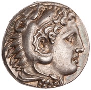 Tetradrachm In the name of Alexander III; Pella obverse image