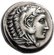 Tetradrachm In the name of Alexander III;Amphipolis obverse image