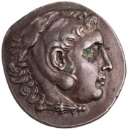 Tetradrachm In the name of Alexander III; Cyme obverse image
