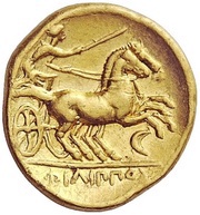 Stater - Philip II Amphipolis, Greece (ancient), 340 BC - 328 BC reverse image