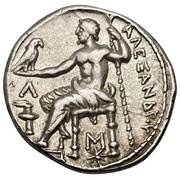 Tetradrachm In the name of Alexander III; Amphipolis, Greece (ancient), 315 BC - 294 BC reverse image