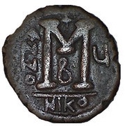 40 Nummi - Justin II and Aelia Sophia Nicomedia reverse image