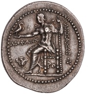 Tetradrachm - Diophanes In the name of Alexander III, Greece (ancient), 201 BC - 190 BC reverse image