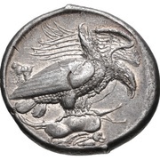 Tetradrachm, Greece (ancient), 409 BC - 406 BC reverse image
