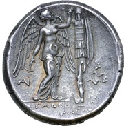 Tetradrachm - Agathokles, Greece (ancient), 310 BC - 305 BC reverse image