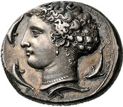 Dekadrachm - Dionysios I, Greece (ancient), 405 BC - 400 BC reverse image