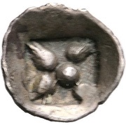 Trihemiobol, Greece (ancient), 485 BC - 480 BC reverse image