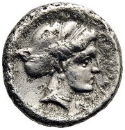 Obol, Greece (ancient),  reverse image