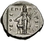 Tetradrachm - Polykrateos, Greece (ancient), 386 BC - 375 BC reverse image