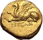 ¼ Gold Stater - Polyphantos obverse image