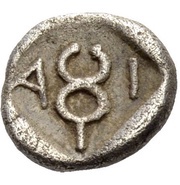 Diobol, Greece (ancient), 455 BC - 452 BC reverse image