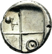 Hemidrachm, Greece (ancient), 386 BC - 338 BC reverse image
