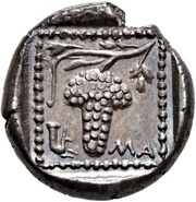 Drachm, Greece (ancient), 398 BC - 385 BC reverse image