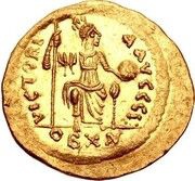 Light Solidus - Justin II Constantinopolis reverse image