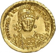 Solidus - Anastasius I Dicorus VICTORIA AVGGG; Constantinopolis obverse image