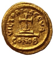 Solidus - Heraclius and Heraclius Constantine VICTORIA AGGV; Carthage reverse image