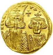 Solidus - Constans II and Constantine IV VICTORIA AVG; Constantinopolis obverse image