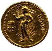 1 Dinar - Kanishka I, India (ancient), 127-150 reverse image