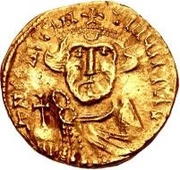 1 Solidus In the name of Constans II; Spoleto; without symbol obverse image