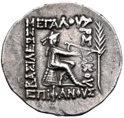 Tetradrachm - Mithradates II, Persian Empires, 120 BC - 109 BC reverse image