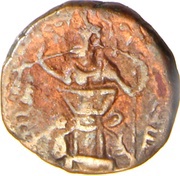 Pashiz / Unit / Chalkous - "kushansha" Hormizd I under Shapur I - Head right reverse image
