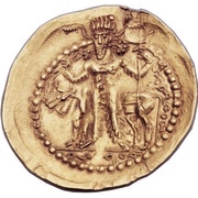 Dinar - "kushansha" Hormizd I under Shapur I reverse image