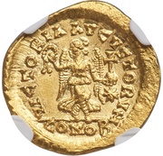 Tremissis - Marcian VICTORIA AVGVSTORVM; Constantinopolis reverse image