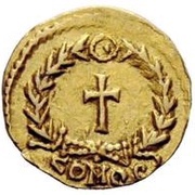 Tremissis in the name of Zeno Ravenna mint reverse image