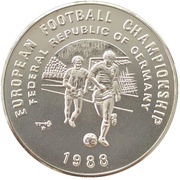 20 Riels European Football Championship reverse image