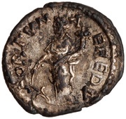 Denarius - Pescennius Niger FORTVNAE REDV; Fortuna reverse image