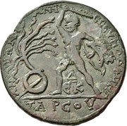 Hexassarion - Trajan ΑΝΤΩΝΙΑΝΗC CЄYΗ ΑΔΡ ΜΗΤ TAPCOV Δ Ε Κ; Tarsus, Rome, 198-217 reverse image