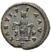 Antoninianus - Allectus LAETITIA AVG; Camulodunum reverse image