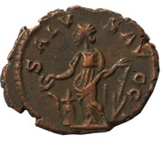 Antoninianus - Tetricus I SALVS AVGG - IMP C TETRICVS PF AVG; Treveri, Rome, 274 reverse image