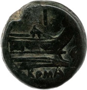 As Dolphin; ROMA, Rome, 209 BC - 208 BC reverse image
