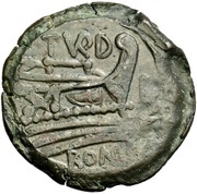 As C. Papirius Turdus; TVRD ROMA, Rome, 169 BC - 158 BC reverse image
